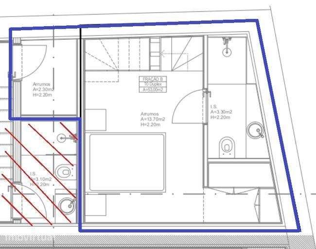 Apartamento T1 à venda em Porto