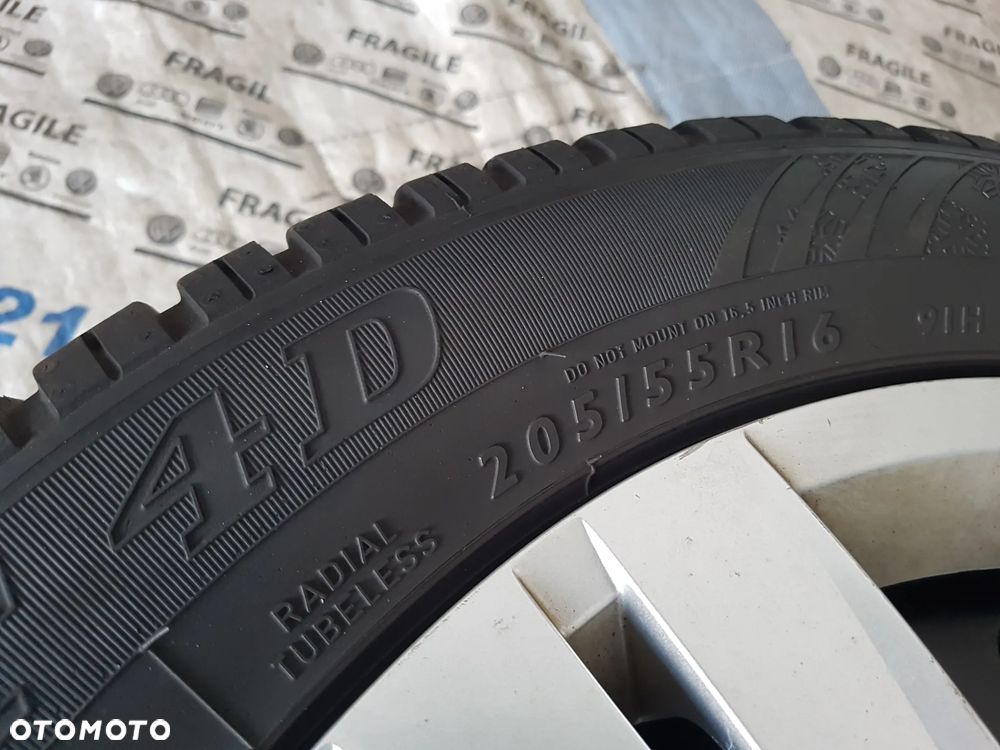 KOŁA ZIMOWE KOŁPAKI 205/55R16 VW GOLF CADDY PASSAT JETTA SKODA  AUDI 5X112 - 21