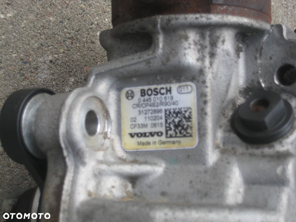 volvo s80 v60 s60 07-14r 2,0 tdi d3 pompa wtryskowa bosch 0445010618 31272896 - 5