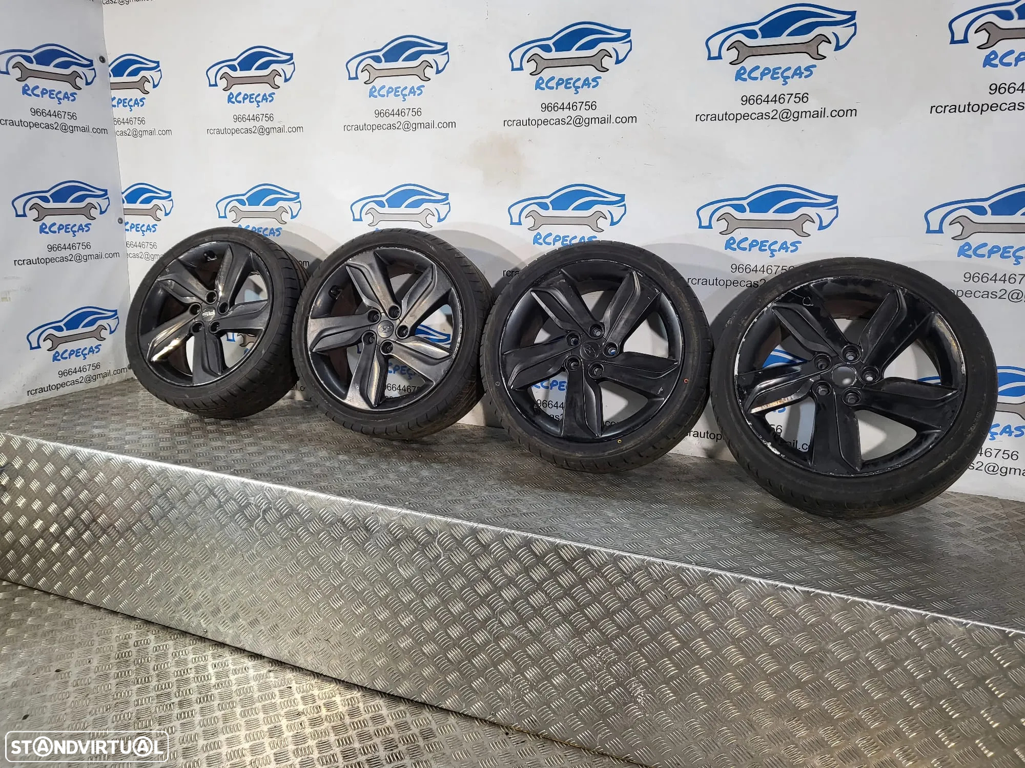 Conjunto Jantes 18 Originais Hyundai Veloster Turbo ET49 7.5J 5x114 52910-2V350 - 3