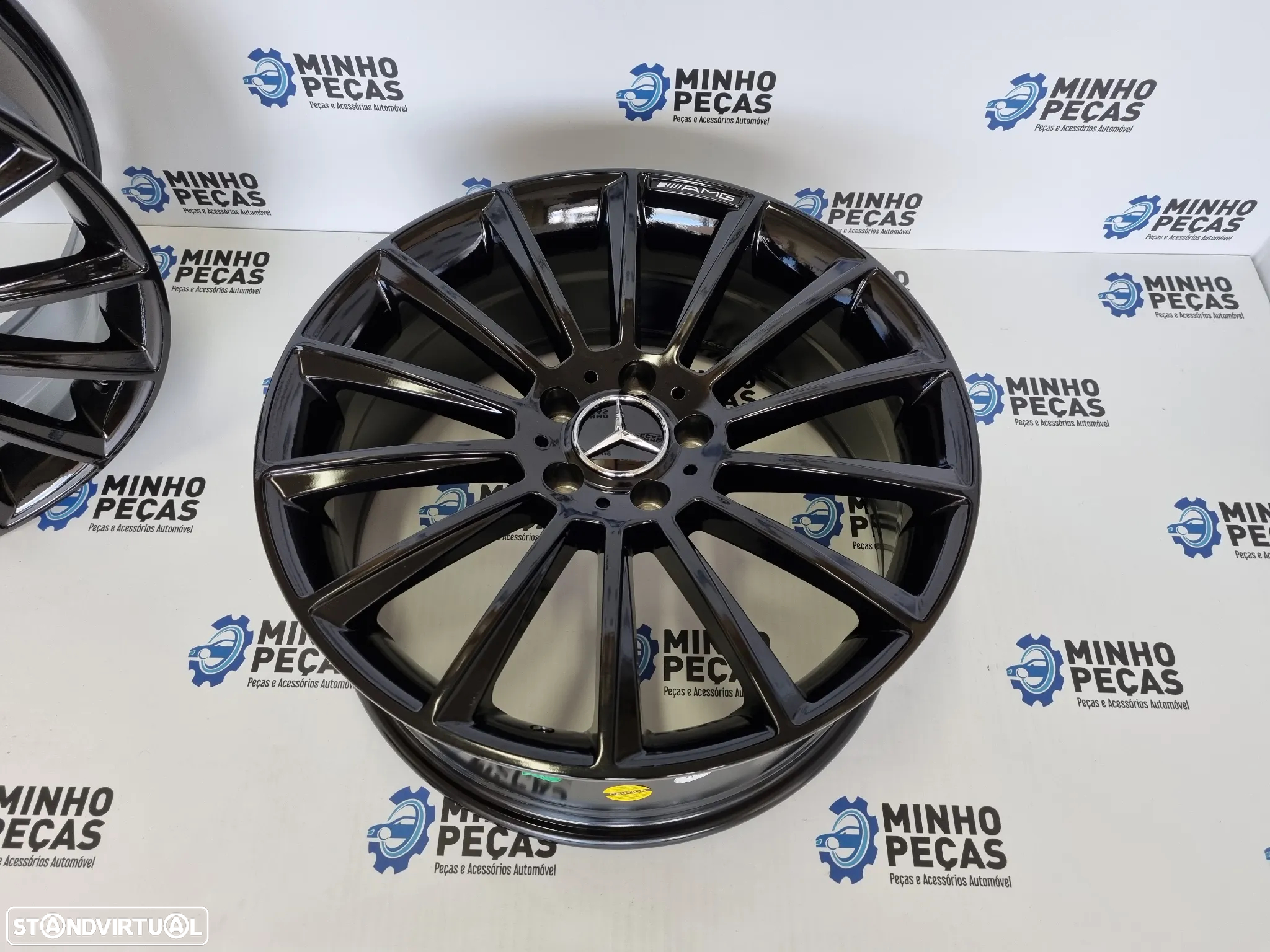 Jantes Mercedes (C63) AMG Turbine em 20 Preto Brilho - 8