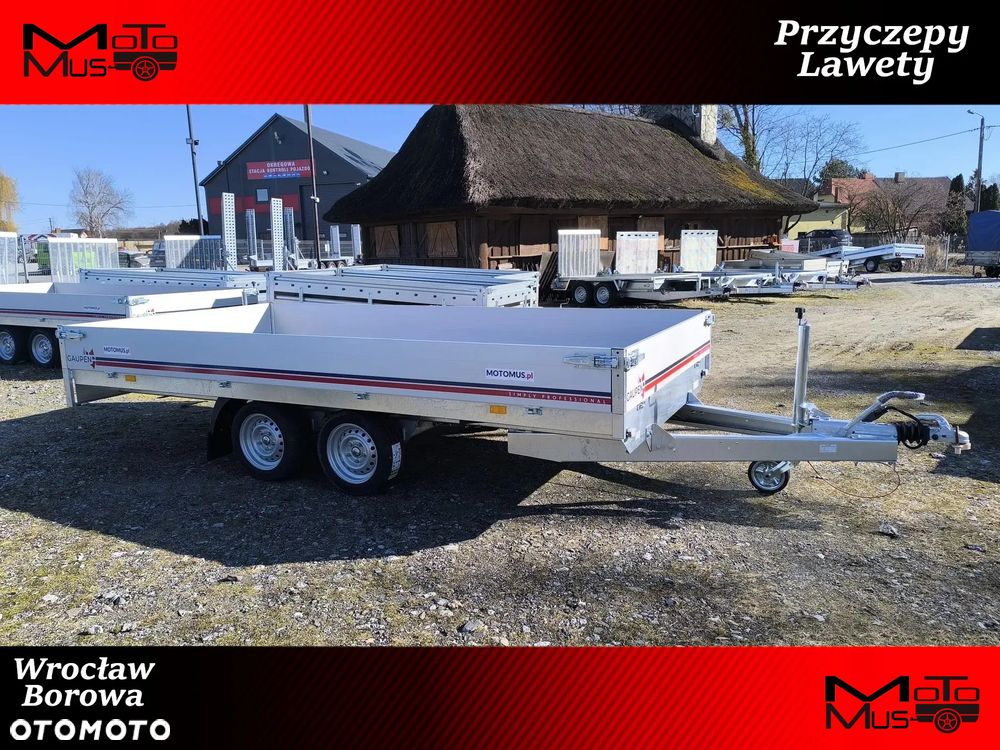 Neptun Przyczepa Neptun Gaupen N27-405 2 HL Nordica PRO 405x197,5x30 DMC 2700kg burty alu mocna spawana Wrocław Motomus - 1