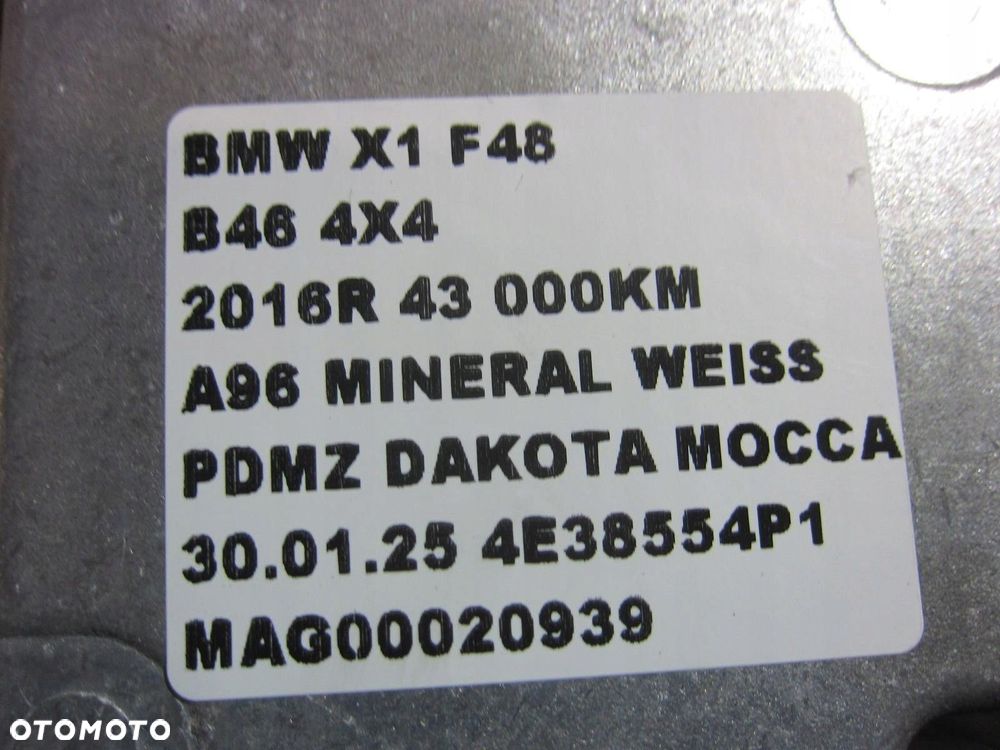 BMW X1 F48 F45 F39 B46 KOMPUTER STEROWNIK SILNIKA DME 8662851 12148662851 - 6