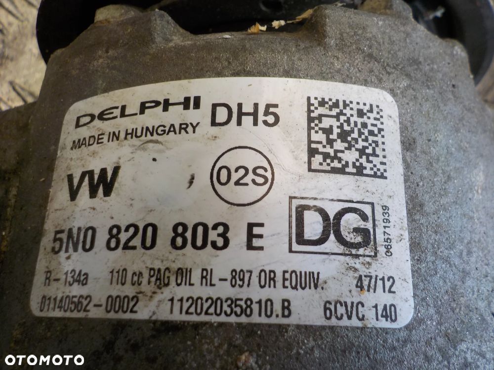 VW PASSAT B7 2.0 TDI SPRĘŻARKA KLIMATYZACJI 5N0820803E - 2