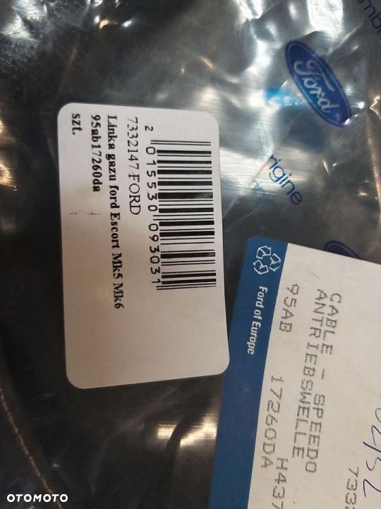 Linka gazu ford Escort Mk5 Mk6  95ab17260da - 2
