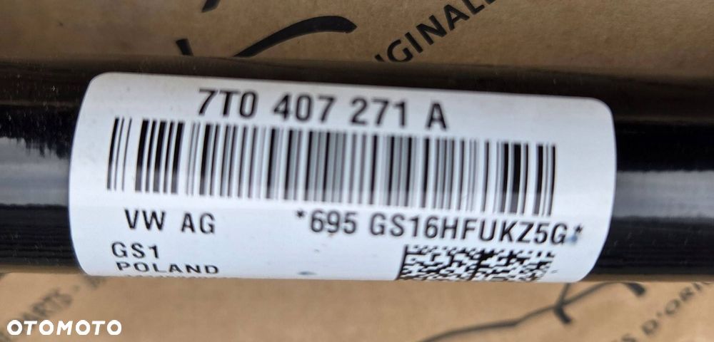 volkswagen multivan t7 półoś napędowa przednia przód lewa 7t0407271a - 2