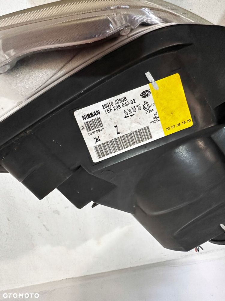 lampa prawa prawy przód 26010jd90b nissan qashqai j10 +2 09r - 14