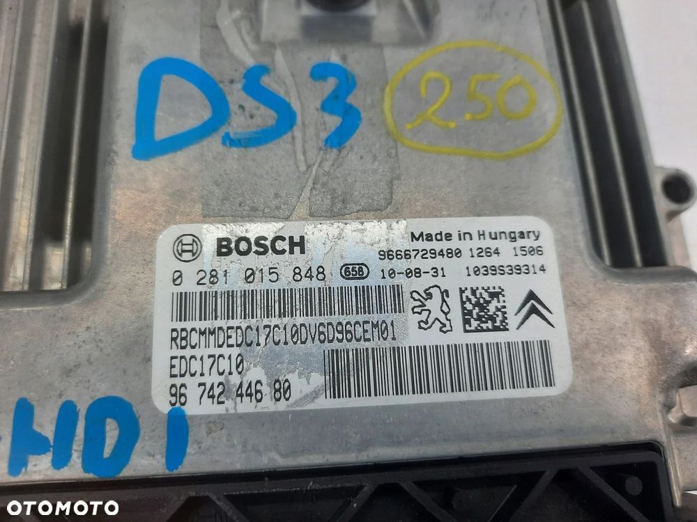 CITROEN C3 DS3 1.6 HDI KOMPUTER SILNIKA STEROWNIK - 2