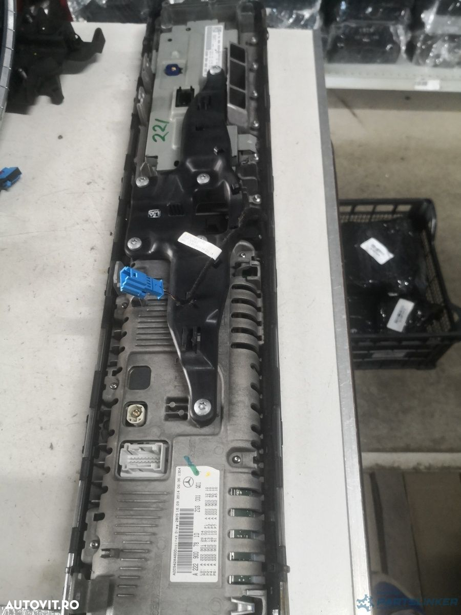 Display bord MERCEDES-BENZ S-CLASS (W222, V222, X222) [ 2013 - > ] S 350 BlueTEC / d (OM 642.861) 190KW|258HP A2229007810 OEM A229007007 - 4