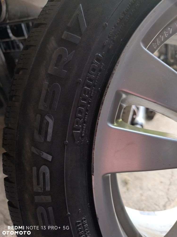215/55r17 5x112 et45 66, Koła felgi aluminiowe z oponami zimowymi  Mercedes VW audi seat skoda - 3