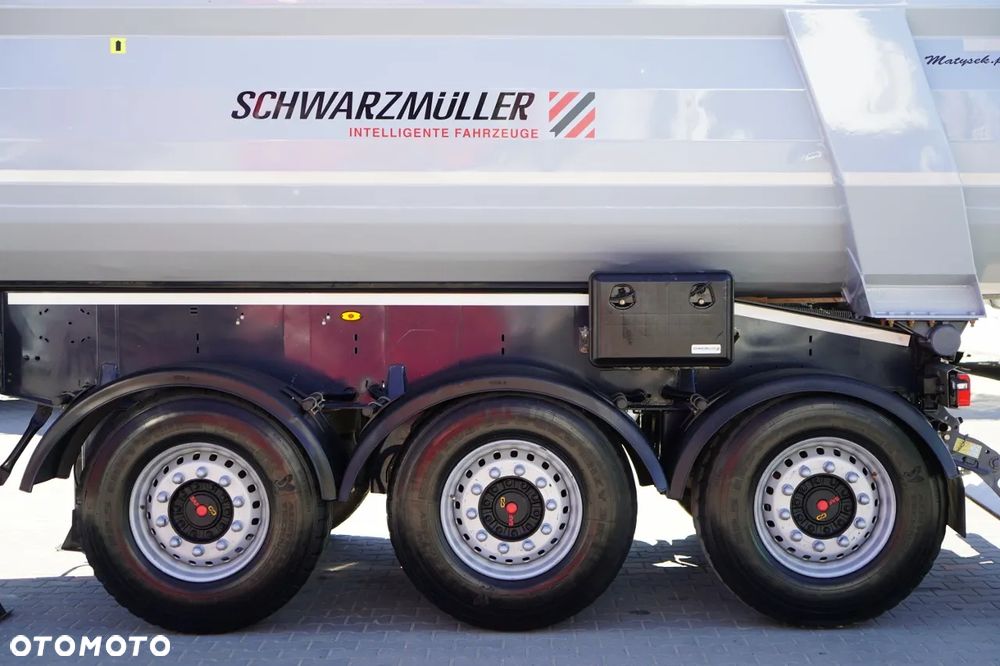 Schwarzmuller WYWROTKA / 25 m3 / STALOWA RYNNA / STANDARD / OŚ PODNOSZONA / SAF - 18