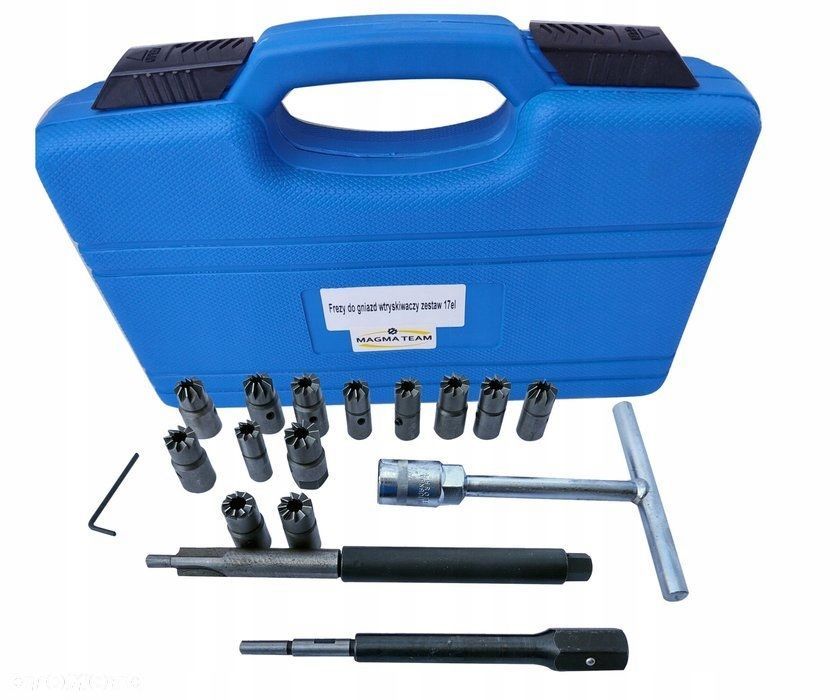 Zestaw frezów 17el. frezy do gniazd wtryskiwaczy - 9