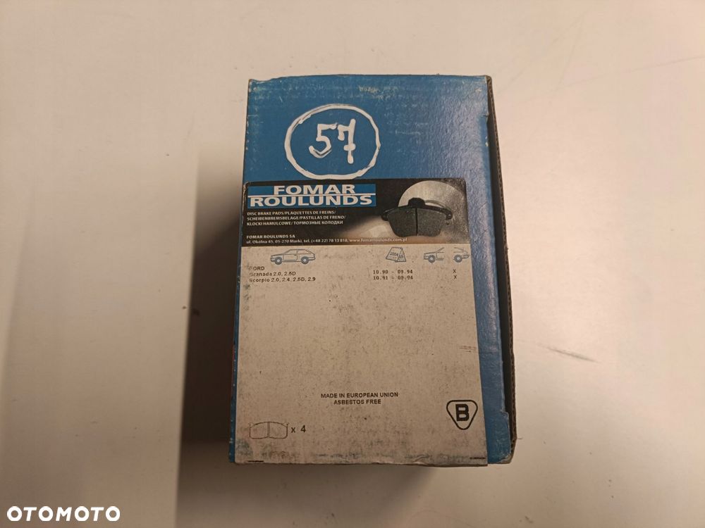 Ford Scorpio Sierra TYLNE KLOCKI HAMULCOWE tył 659481 - 11