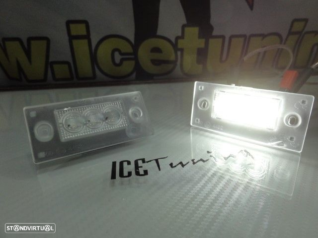 Suporte De Lâmpada De Matricula Com Led Branco Audi A4/S4/RS4 avant 1999-2001, A3 8L 01-03 - 19