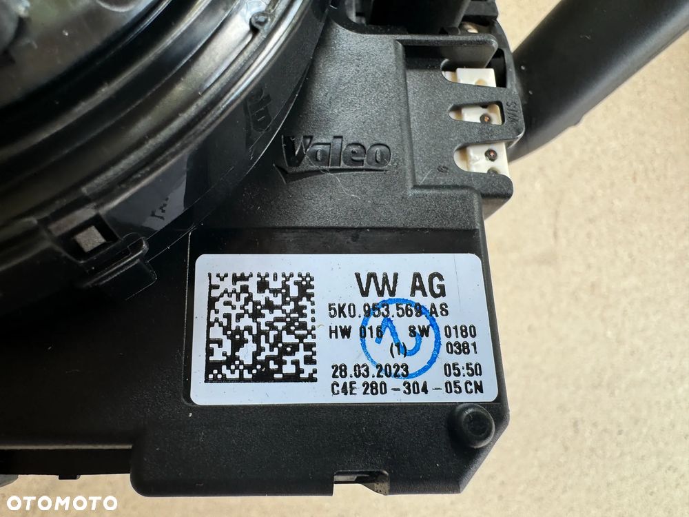 Taśma zwijak czujnik konta skrętu Manetki Przełącznik Vw 5K0953569AS 369953501BN - 4