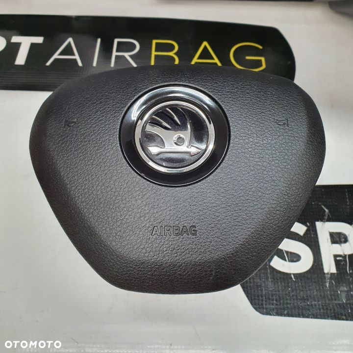 SKODA OCTAVIA III 3 5E0 DESKA ROZDZIELCZA SZARA KONSOLA KOKPIT PULPIT PODUSZKI AIRBAG AIR BAG PASY KIT SET - 6