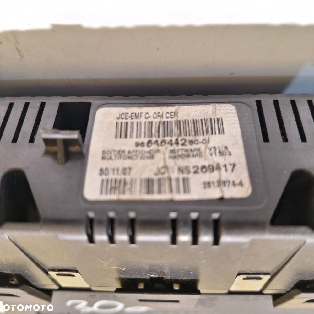 WYSWIETLACZ PEUGEOT 308 T7 CITROEN 96646442-80-01 - 3