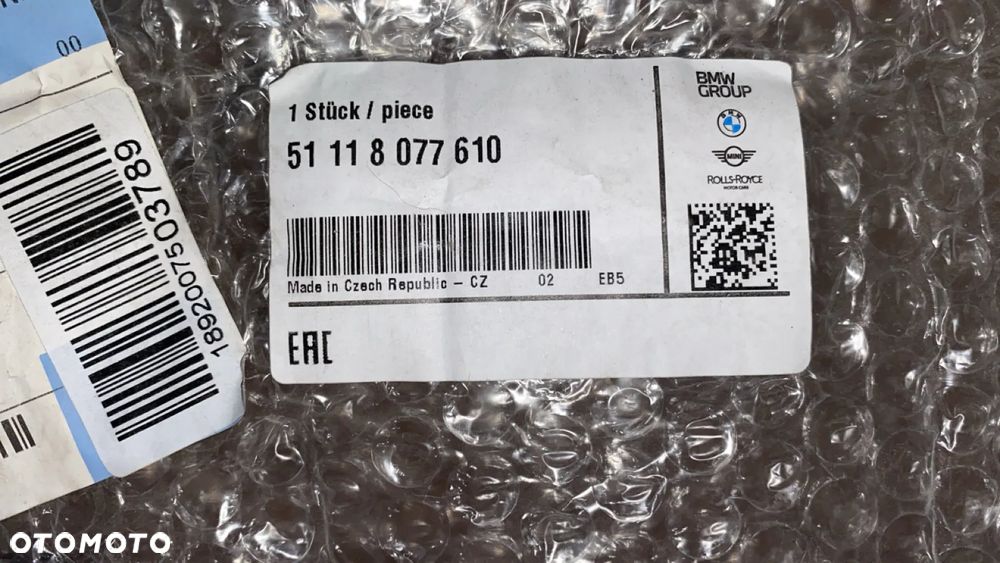 BMW F44 USZCZELKA ZDERZAKA PRZEDNIEGO NOWA 8077610 - 4