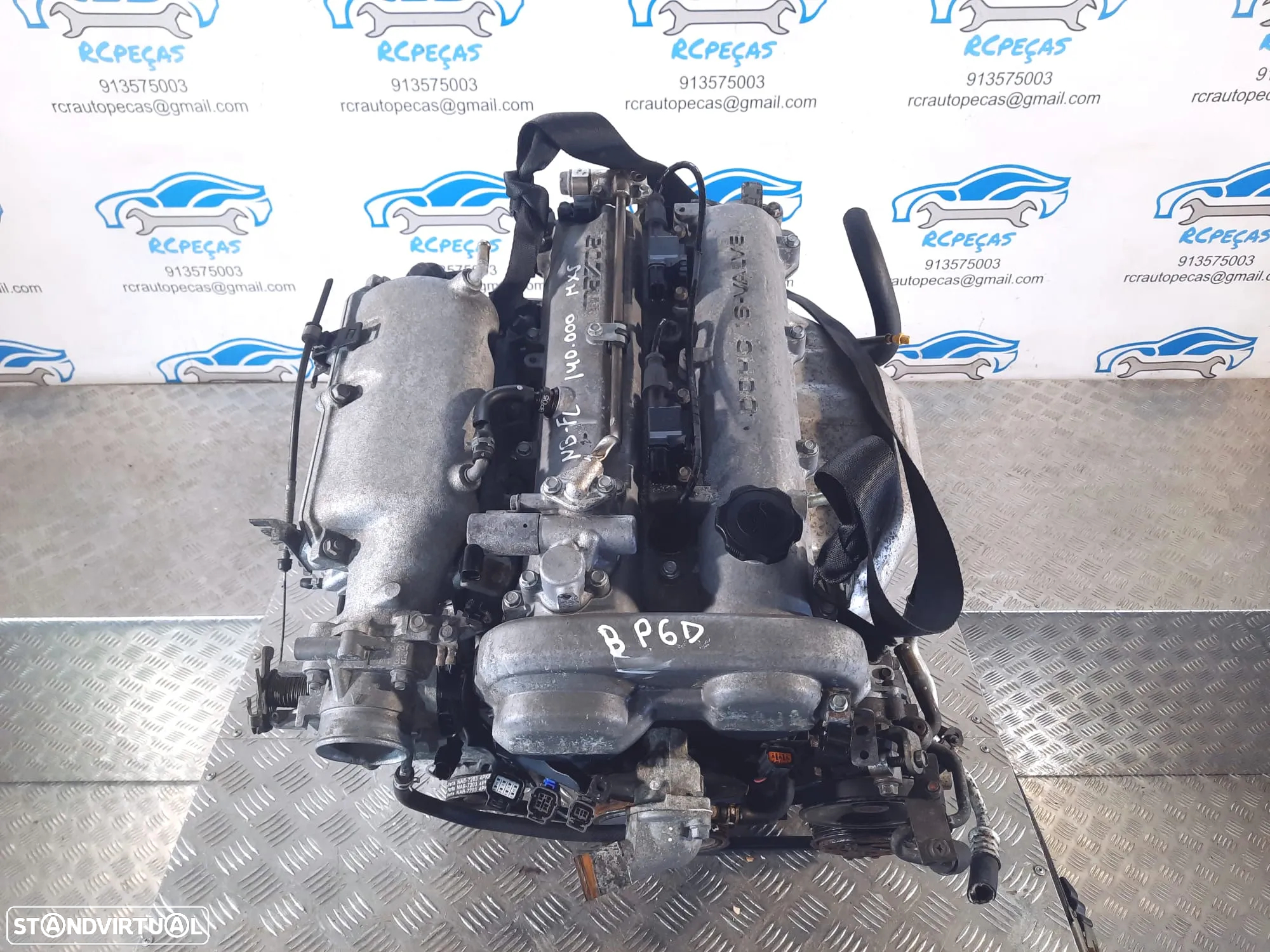 .MOTOR COMPLETO 1.8i 16V 146CV BP6D MAZDA MX5 MX-5 II 2 MK2.5 NB MOTOR ARRANQUE ALTERNADOR BIMASSA COMPRESSOR AR CONDICIONADO BOMBA DIRECAO TURBO INJETORES - 7