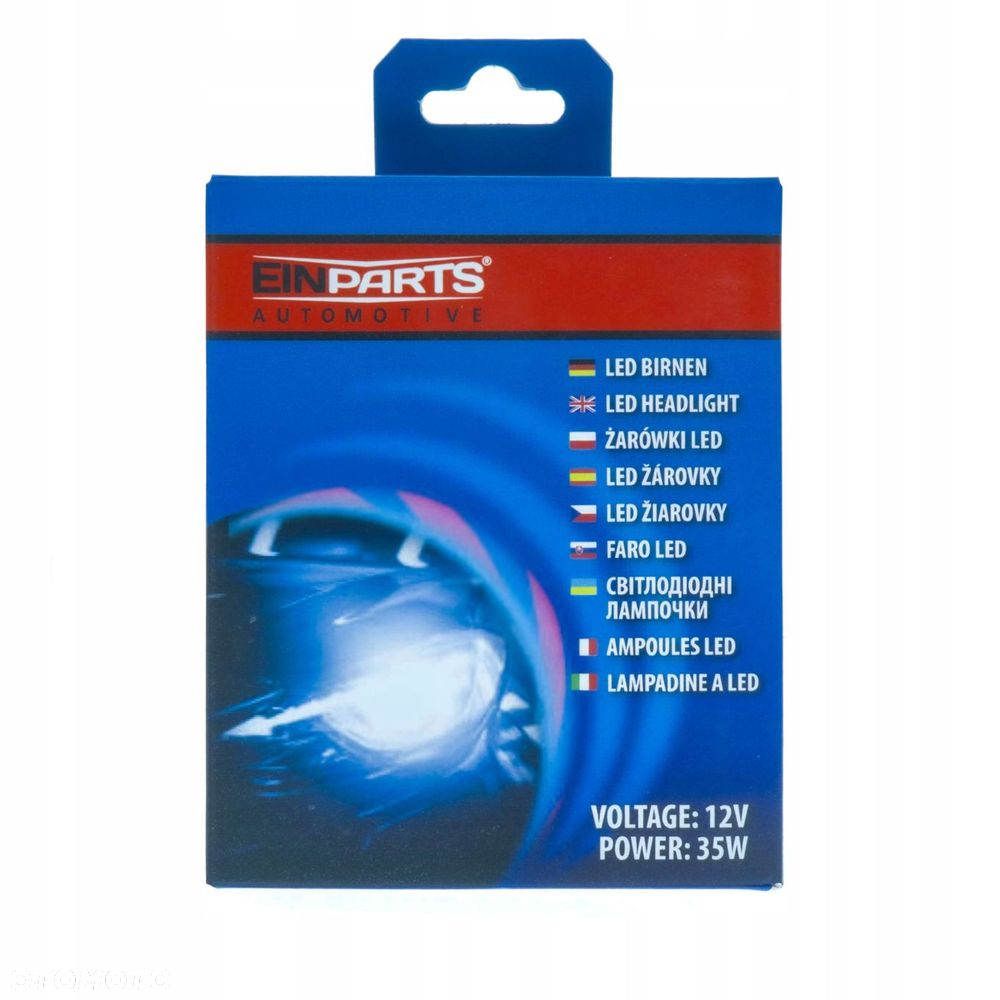 ŻARÓWKI LED H7 E57 9V/16V 6000K 12W - 9