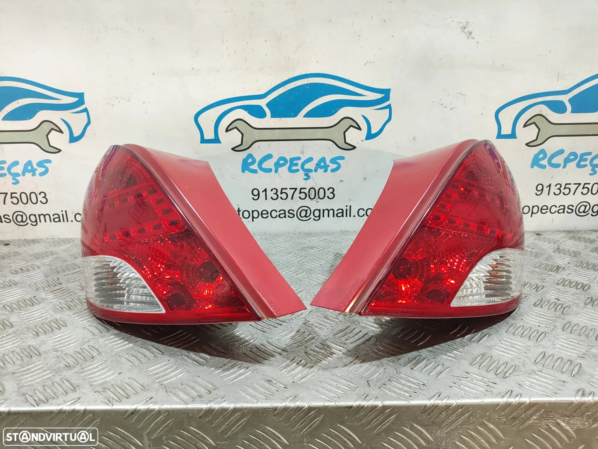 Conjunto Farolins Peugeot 207 Led 9686566080 9686565980 - 3