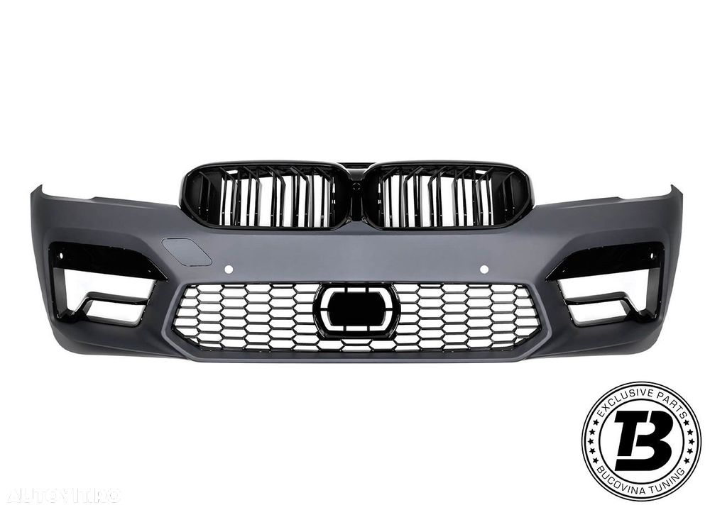 Pachet Exterior compatibil cu BMW Seria 5 G30 conversie la G30 LCI M5 Design - 2