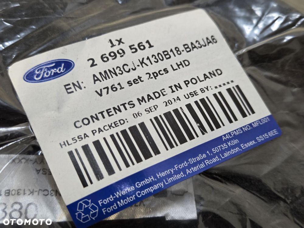 dywaniki dywaniki Ford Tourneo Connect tył AMN3CJ-K130B18-BA NOWE ORYGINAŁ - 8
