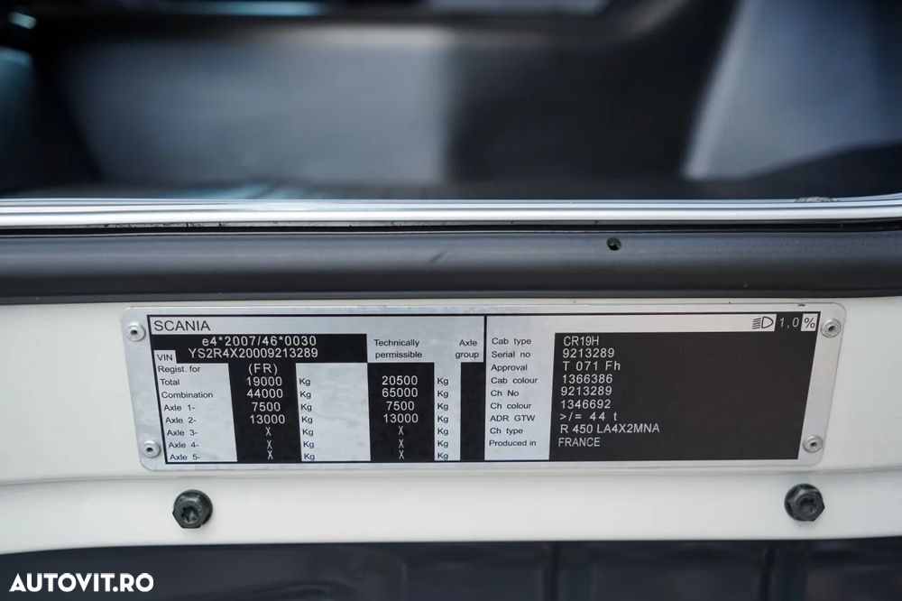 Scania R 450 / RETARDER / I-PARK COOL / 2016 / CONTRACT POST-SERVICE / IMPORTAT - 28