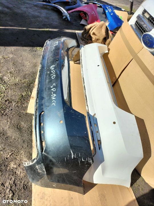 SKODA RAPID SPACEBACK 3x PDC ZDERZAK TYLNY TYŁ - 3