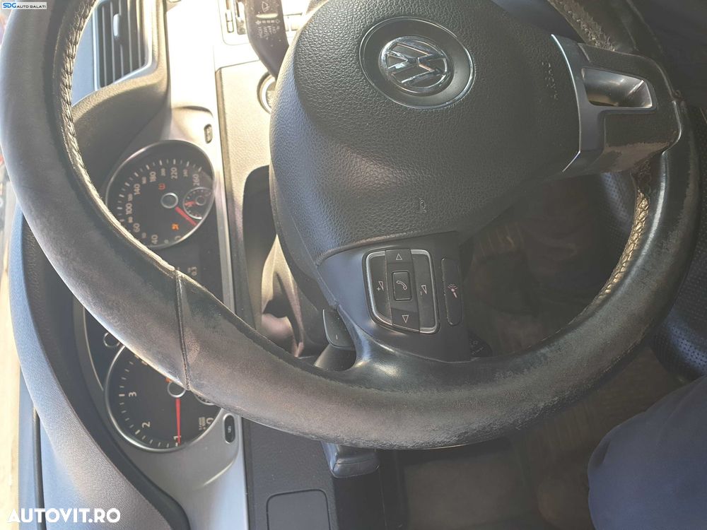 Volan Piele 3 Spite cu Padele si Comenzi FARA Airbag cu Uzura Volkswagen Passat B7 2010 - 2015 [K2124] - 3