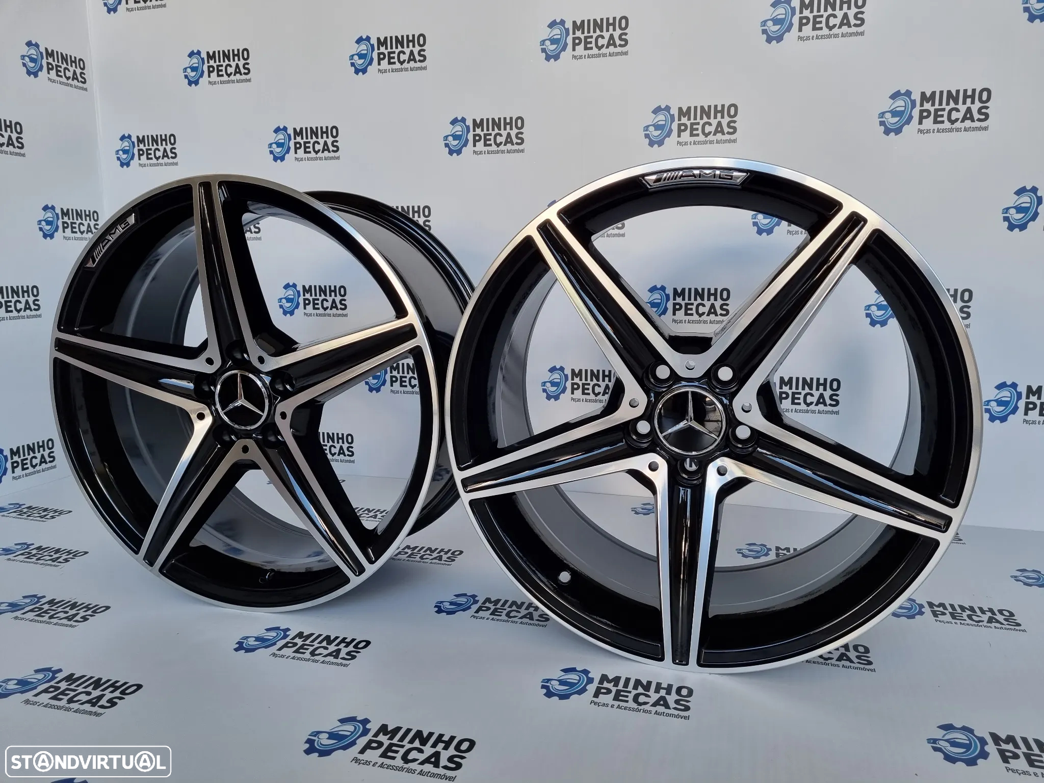 Jantes Mercedes (W205) AMG em 18 Preto Polido - 3