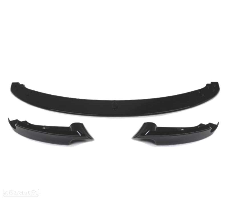 SPOILER LIP FRONTAL BMW E90 E91 E92 E93 LOOK M3 PRETO MATE - 3