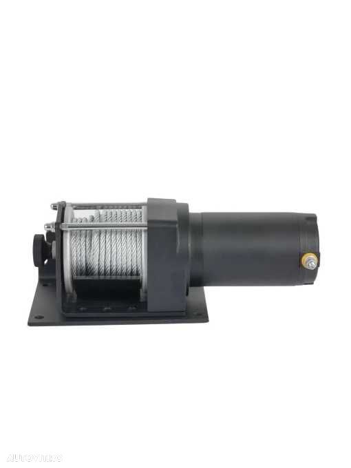 Troliu electric EMD Winch 3000lbs (1361kg), 12V, cablu otel 13m, raport 153:1 - 5