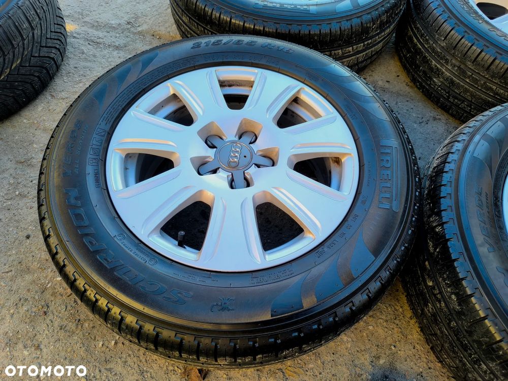 5x112 Alufelgi Felgi Aluminiowe 16 Koła Całoroczne Wielosezonowe AUDI A3 8V 8P A4 B5 B6 B7 A6 C5 C6 Q2 Q3 VW SEAT SKODA 7mm Legnica ALU-RAD 215/65 - 9