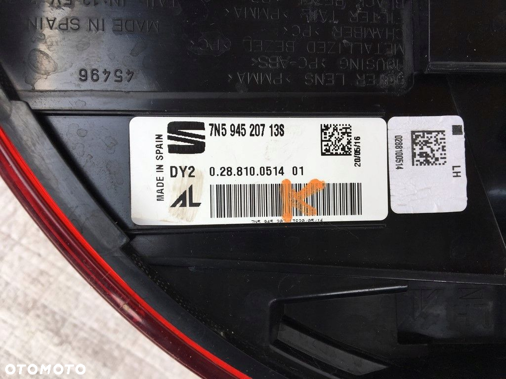 SEAT ALHAMBRA 2 LIFT LAMPA TYLNA LED LEWA 15- - 3