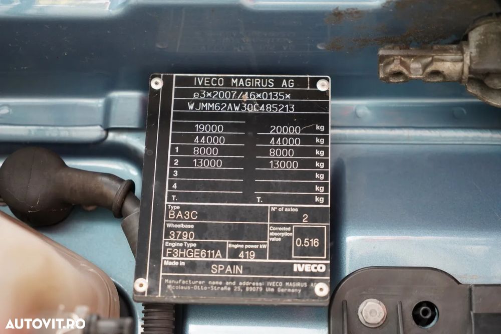 Iveco S-WAY / 570 / FULL ADR / RETARDER / I-PARK COOL / FULL AIRMATIC / JANTE DIN ALIAJ / ANVELOPE 100% / - 33