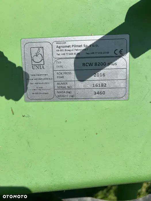 Unia RCW 8200+ - 5