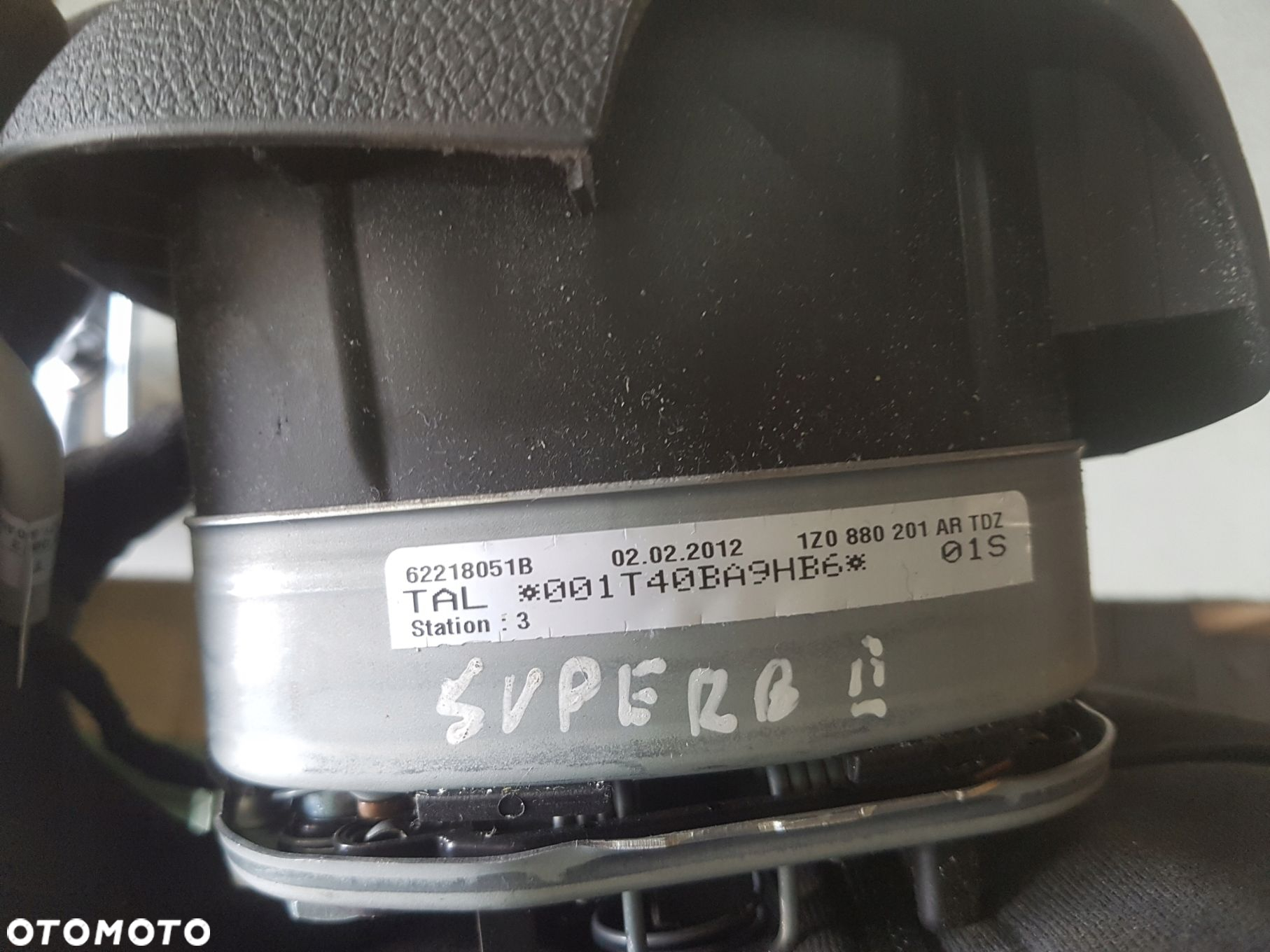 SKODA SUPERB 2 II 08-12r PODUSZKA AIRBAG KIEROWCY 1Z0880201AR - 4