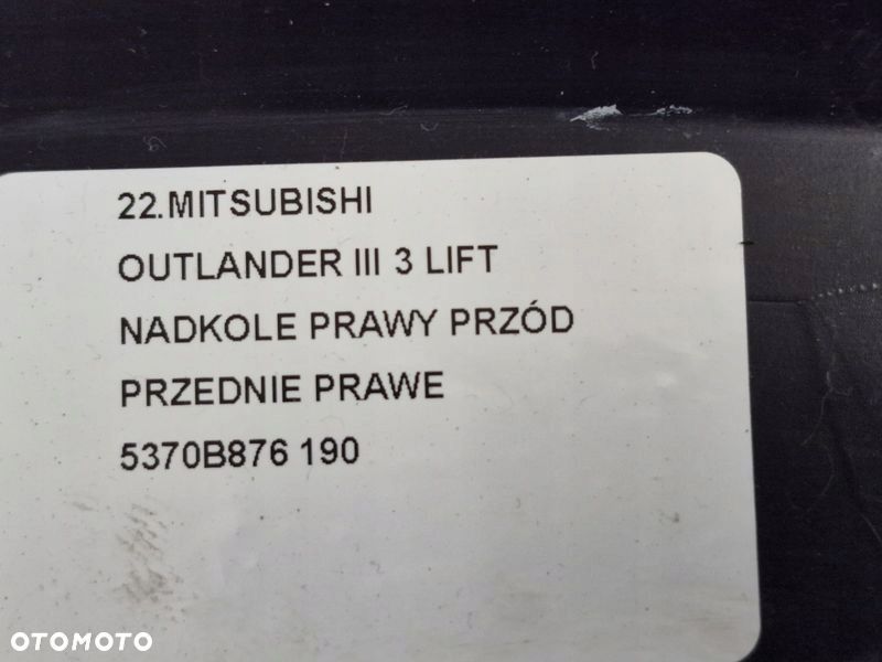 MITSUBISHI OUTLANDER III 3 LIFT NADKOLE PRAWY PRZÓD PRZEDNIE PRAWE - 3