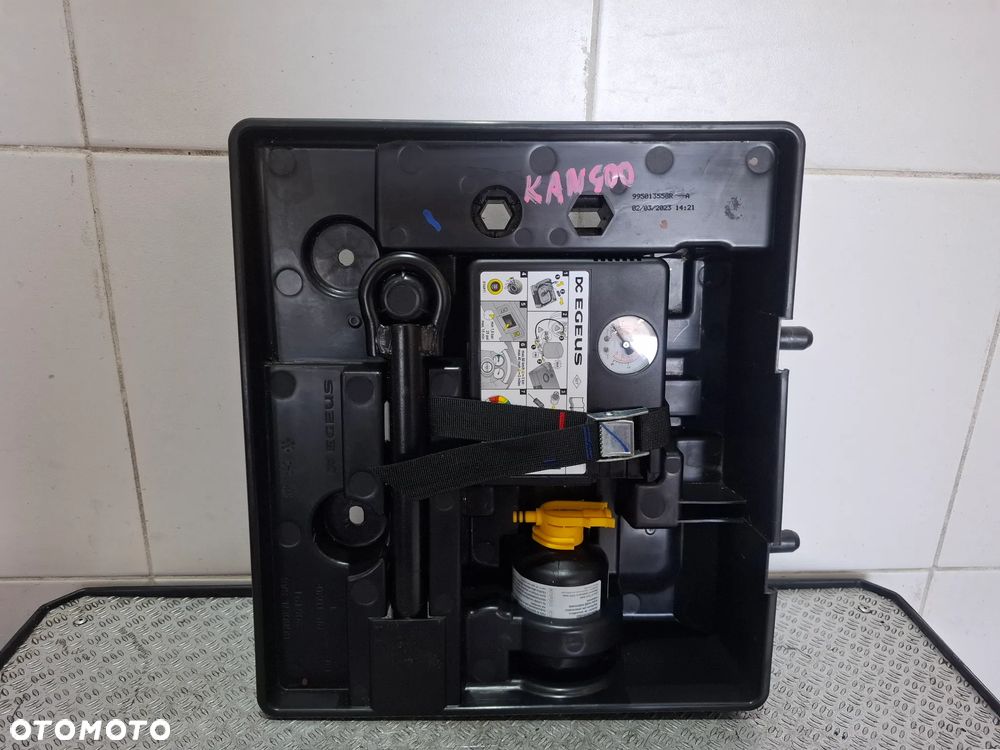 Zestaw naprawczy koła klucz kompresor klej Renault Kangoo IV nr 995013558R - 1