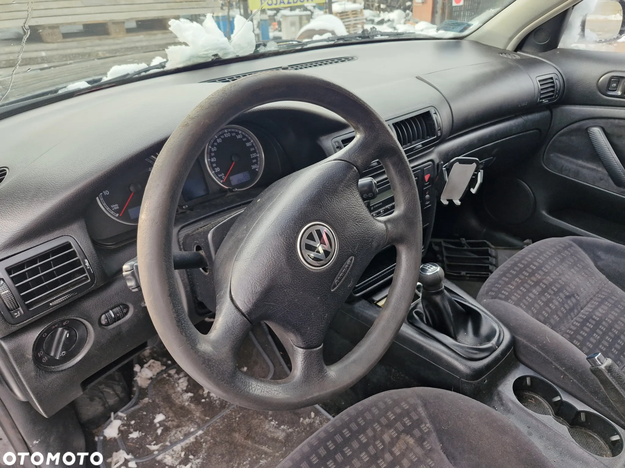 VW Passat B5 LIFT kombi maska zderzak drzwi szyby skrzynia lampy lusterka kod lak LC8Z - pojazd na częsci - 5