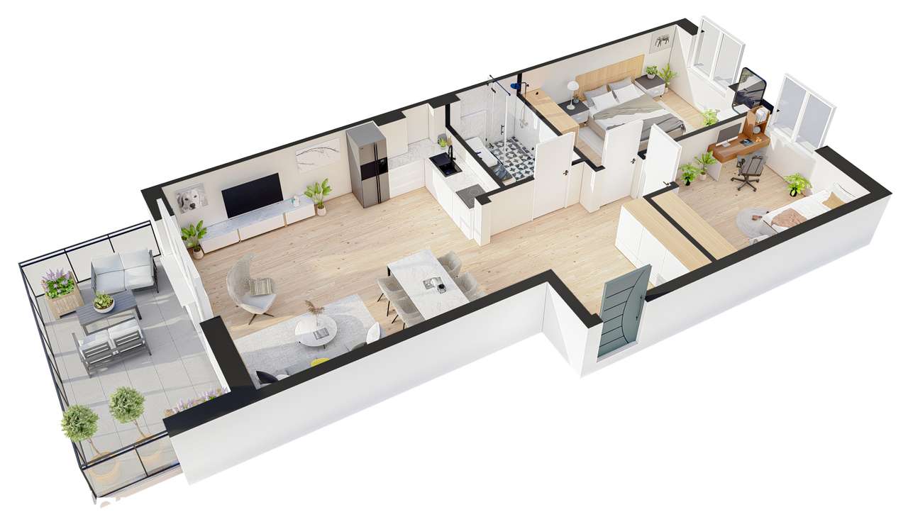 Mieszkanie na sprzedaż, 3 pokoje, 63 m², Ustrzyki Dolne
