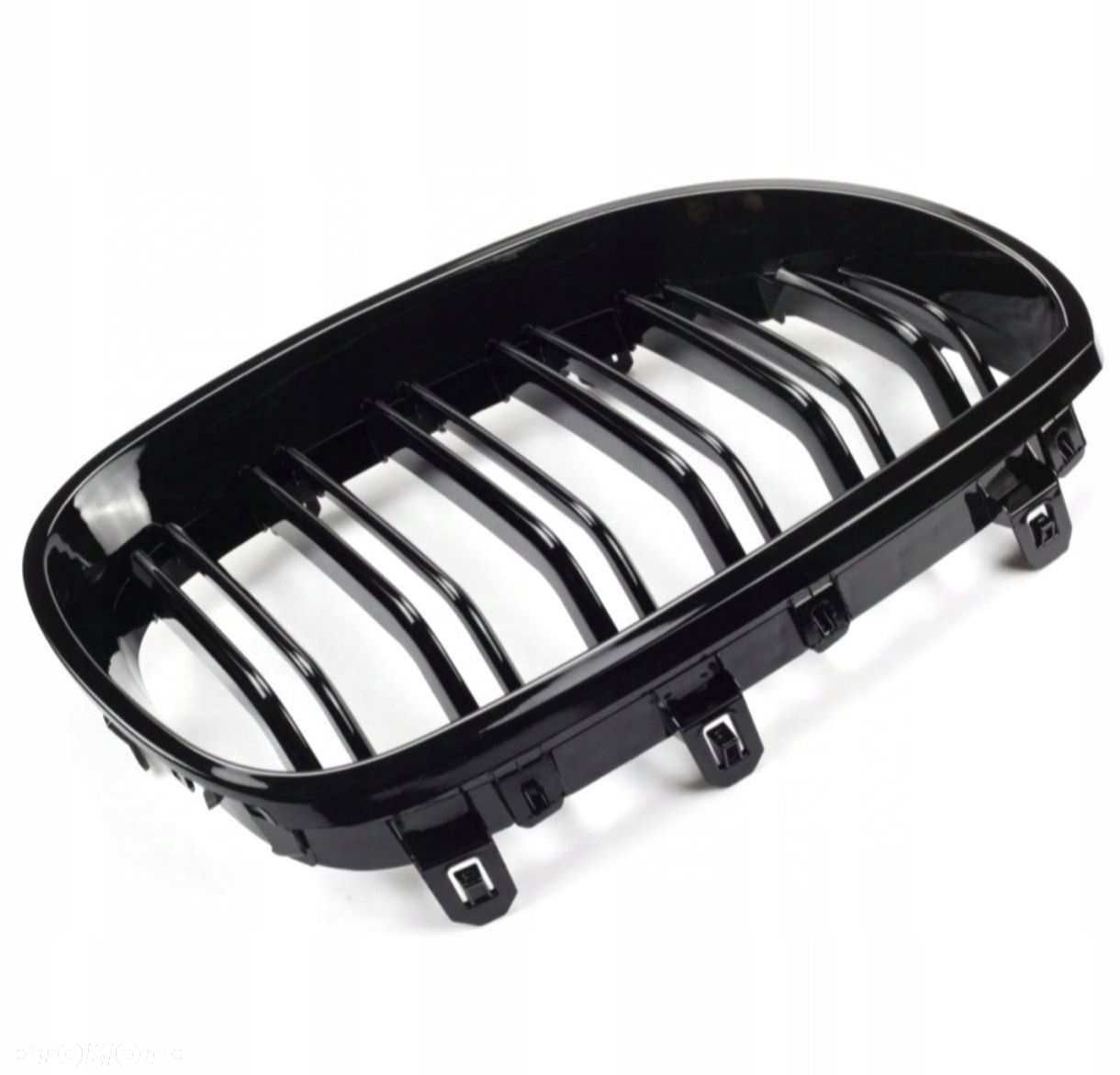 BMW E60 E61 Nerki Przedniego Zderzaka Grill Czarny Połysk - 8