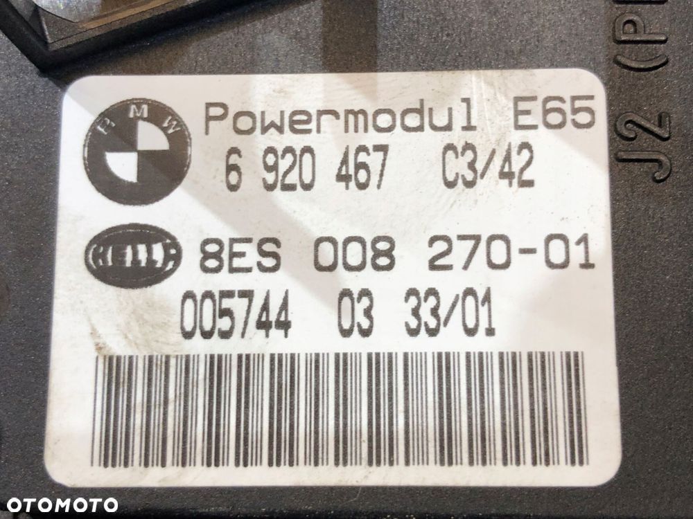 bmw e65 3.6 v8 moduł sterownik zasilania 6920467 - 3