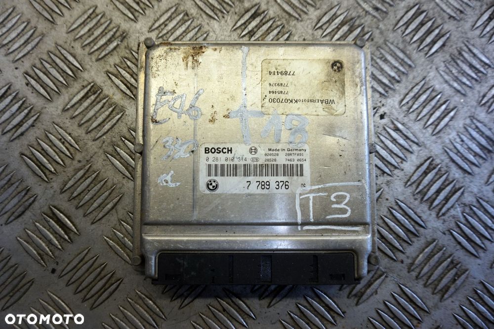 STEROWNIK SILNIKA KOMPUTER X5 I E53 3.0 D 7789376 0281010314 BMW 1999-2006 - 1
