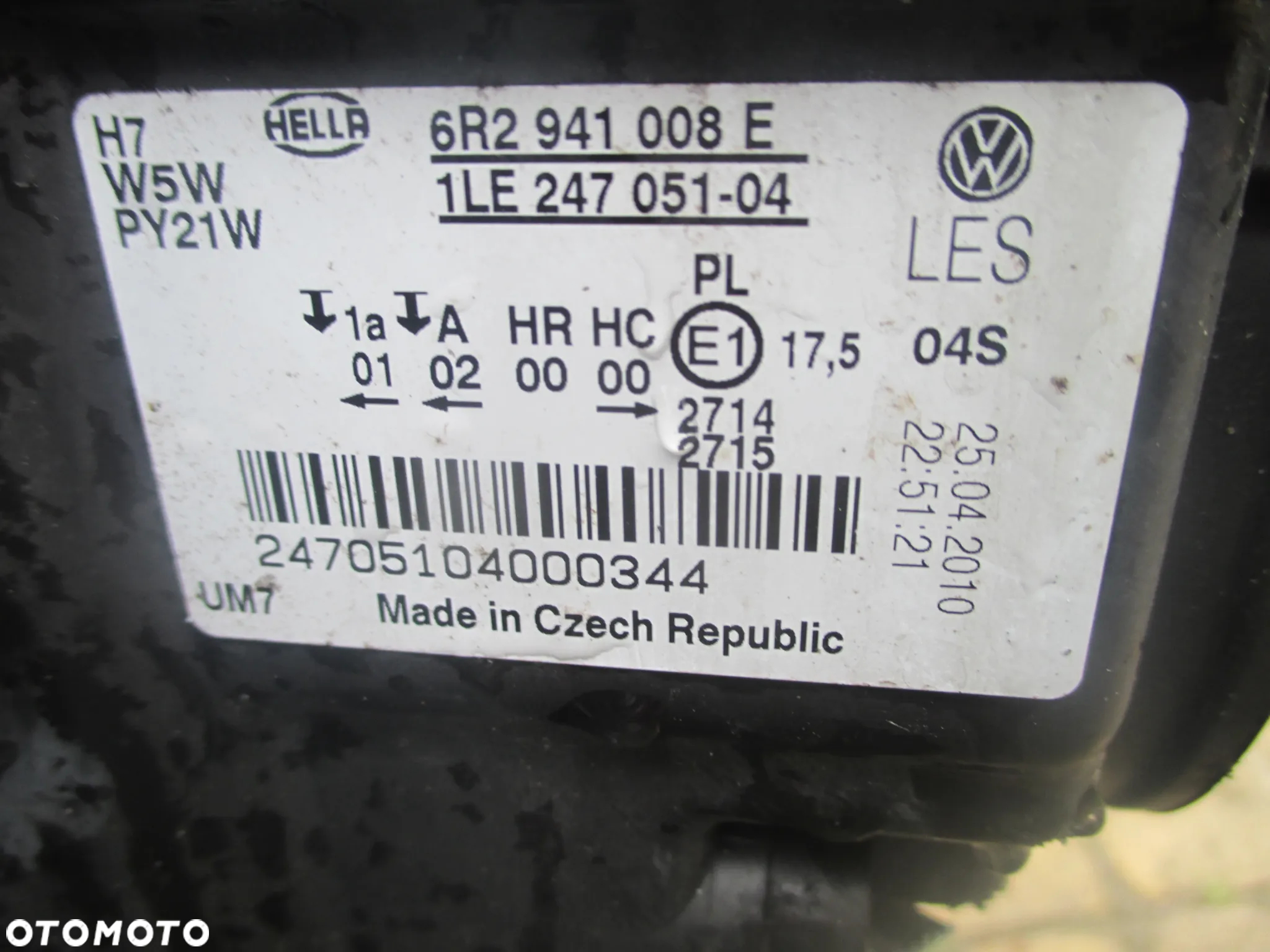 Pas chłodnica lampy zderzak chlodnica VW POLO V - 10