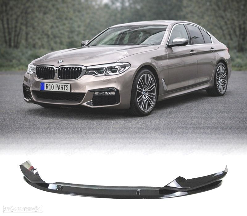SPOILER DIANTEIRO BMW G30 G31 20-23 LOOK M PERFORMANCE ABS PRETO BRILHANTE ABS - 1