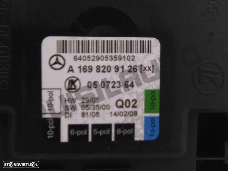 Módulo Confort Trás Esquerdo A16982_09126 Mercedes A W169 [2004 - 3