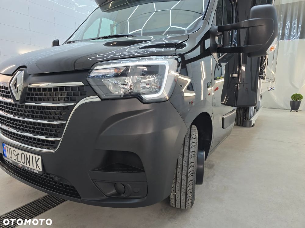 Renault MASTER 12 PALET Tylna OŚ BLIŻNIACZ L4 RWD - DBL Extra 2,3 DCI 165 KM MAXI Długość5,23cm Szerokośc2,45cm Wysokość2,38cm WZMOCNIONE TYLNE ZAWIESZENIE RESOR + PODUSZKI PNEŁMATYCZNE TEMPOMAT FOTEL KIEROWCY PNEŁMATYCZNY LEDY KABINA SYPIALNIANA XL NA GWARANCJA 40 Tyś km STAN JAK NOWY - 9