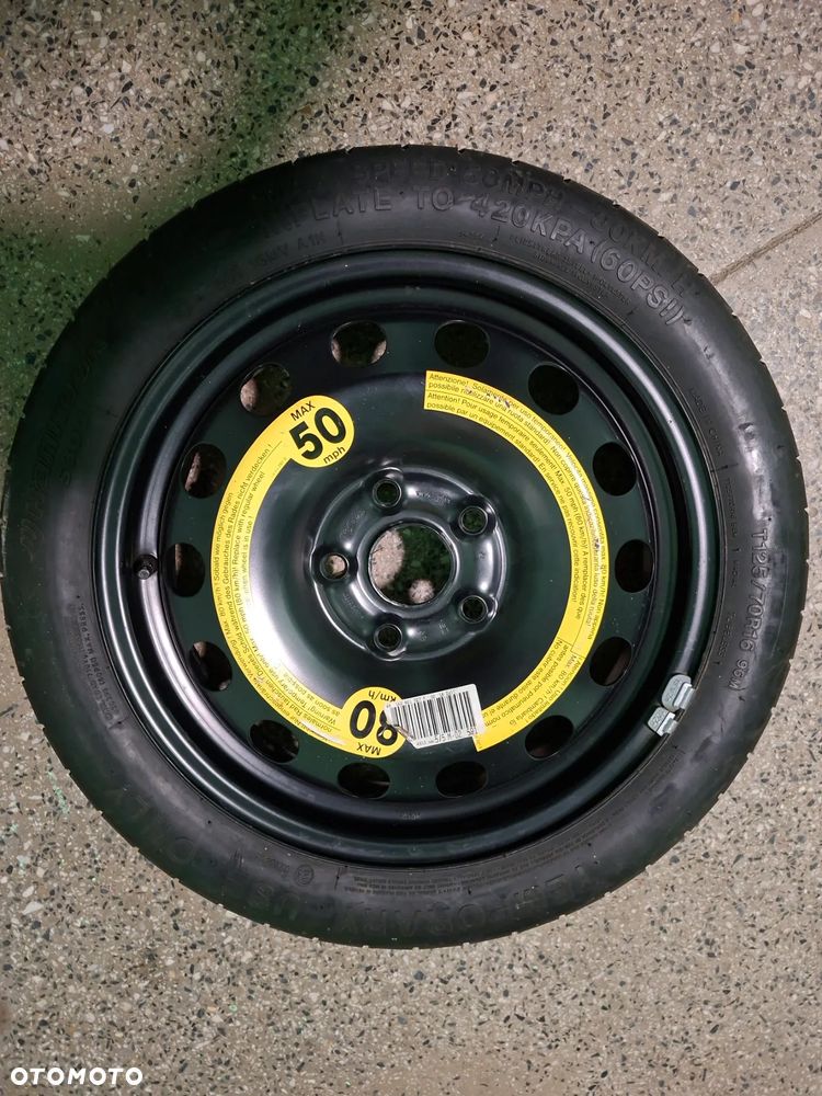 Koło zapasowe - dojazdowe R16 rozstaw śrub 5x112 - 5